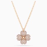 Pink, rose-gold tone plated