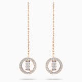 White, rose-gold tone plated