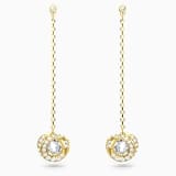 White, gold-tone plated