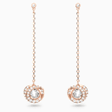 White, rose-gold tone plated