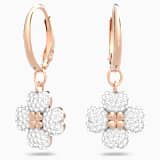 White, rose gold-tone plated