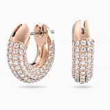 White, rose-gold tone plated