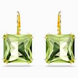 Green, gold-tone plated