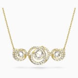 White, gold-tone plated