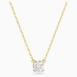 White, gold-tone plated