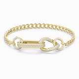 White, gold-tone plated