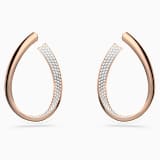 White, rose-gold tone plated