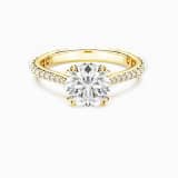 White, gold-tone plated