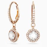 White, rose-gold tone plated