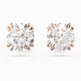 White, rose-gold tone plated