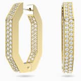 White, gold-tone plated