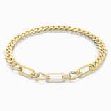 White, gold-tone plated