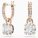 White, rose-gold tone plated