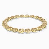 Brown, gold-tone plated