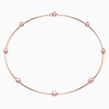 Pink, rose-gold tone plated