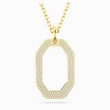 White, gold-tone plated