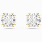 Blanc, placage de ton or
