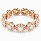 White, rose gold-tone plated