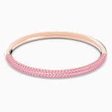 Pink, rose-gold tone plated