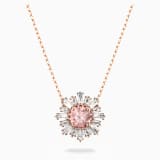 Pink, rose-gold tone plated