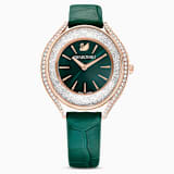 Green, rose-gold tone PVD