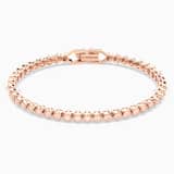 Pink, rose-gold tone plated