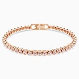 Pink, rose-gold tone plated