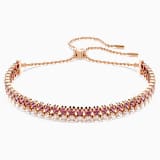 Red, rose-gold tone plated