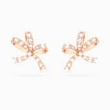 White, rose-gold tone plated