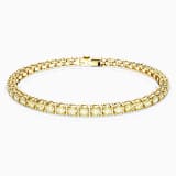 Matrix Tennis ブレスレット, ラウンドカット, ホワイト, ゴールドトーン・プレーティング | Swarovski