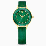 Green, gold-tone pvd