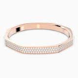 White, rose-gold tone plated