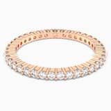 White, rose-gold tone plated