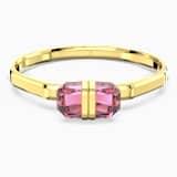 Pink, gold-tone plated