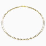 White, gold-tone plated