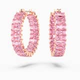 Pink, rose-gold tone plated