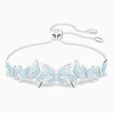 Bracciale Con Farfalla E Cristalli In Argento 925 – Gioiello Regalo Per Donna, Blu E Viola, Con Catena Regolabile