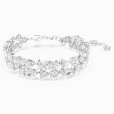 Mesmera ブレスレット, ミックスカット, ホワイト, ロジウム