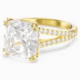 White, gold-tone plated