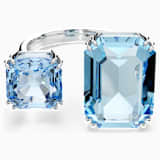 Millenia オープンリング, オクタゴンカット, ブルー, ロジウム