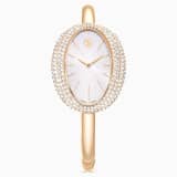 White, gold-tone plated