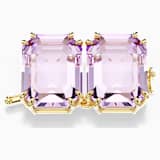Purple, gold-tone plated