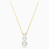 Stilla Attract ペンダント, ラウンドカット, ブルー, ロジウム