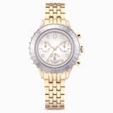 White, rose-gold tone plated