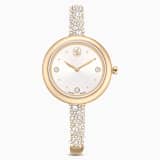 White, gold-tone plated