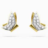 Blanc, placage de ton or