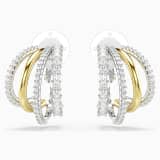 White, rose-gold tone plated