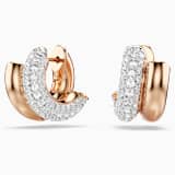 White, rose-gold tone plated