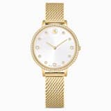 White, gold-tone PVD