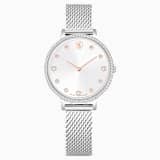 Silver tone, stainless steel